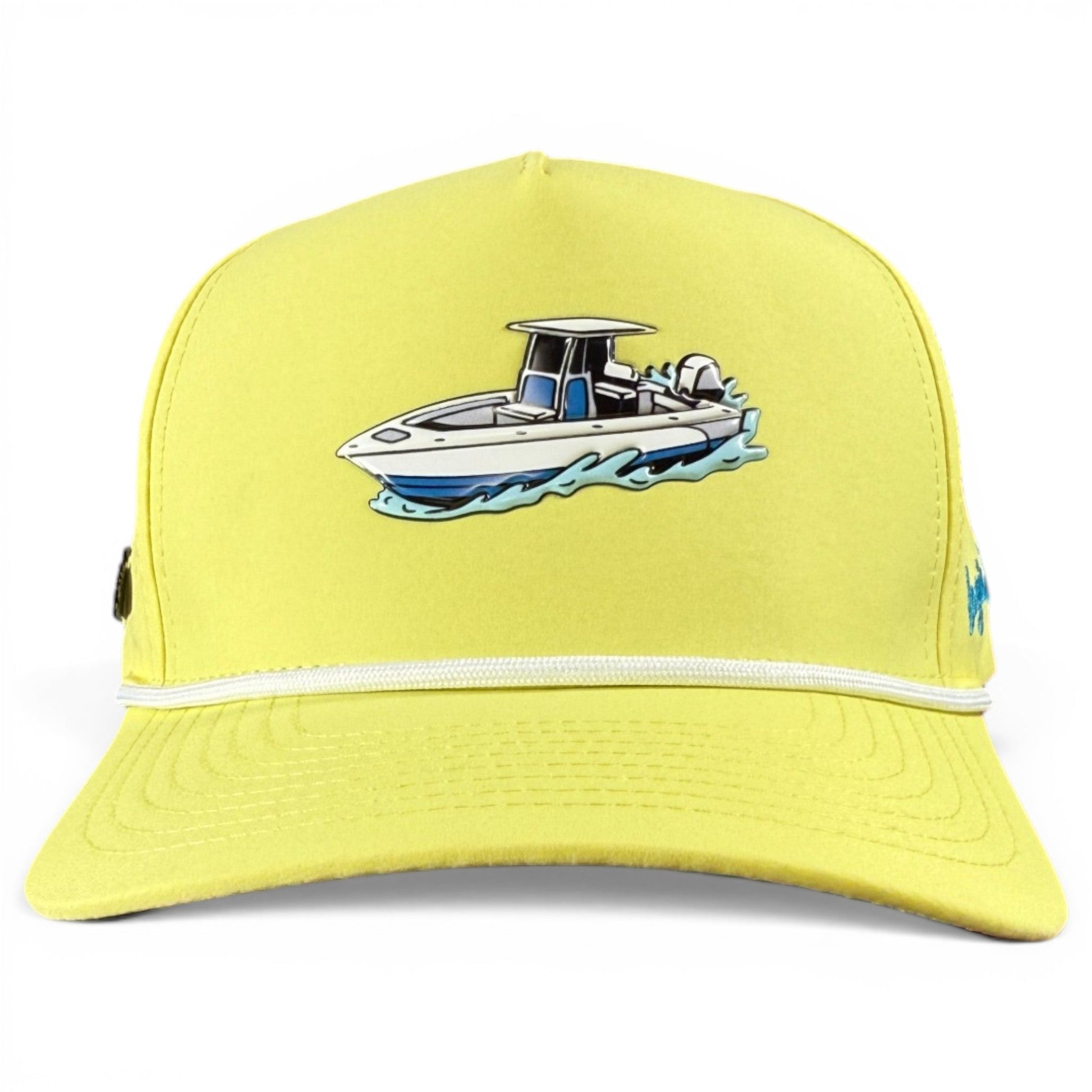 Motor Boatin' Golf Hat | Snapback Cap | Built-in Magnetic Ball Marker Holder + Marker Included | Adjustable Center Console Boat - Club Rehab