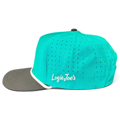 Mountain Moonrise Golf Hat | Snapback Cap | Built-in Magnetic Ball Marker Holder + Marker Included | Adjustable - Club Rehab