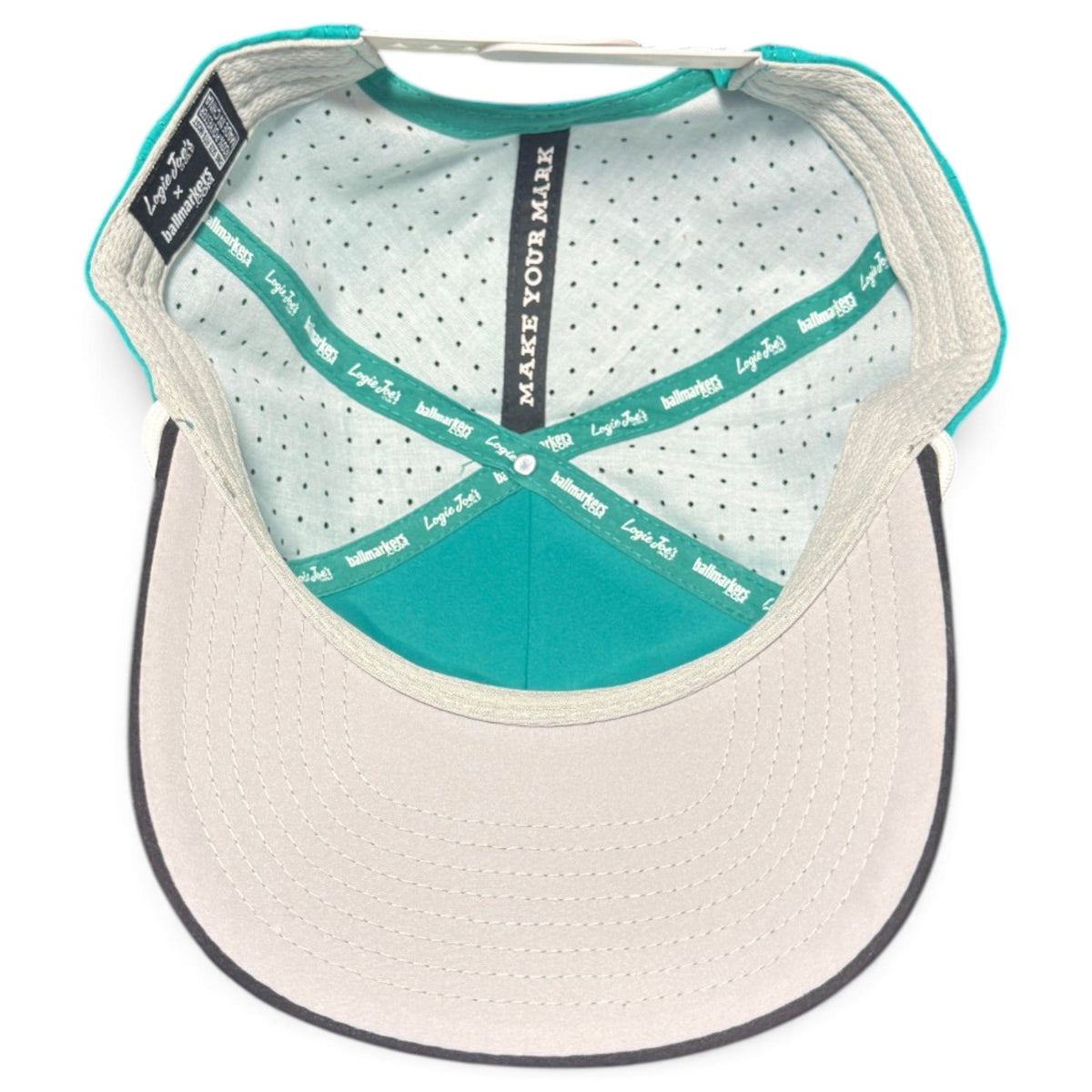 Mountain Moonrise Golf Hat | Snapback Cap | Built-in Magnetic Ball Marker Holder + Marker Included | Adjustable - Club Rehab