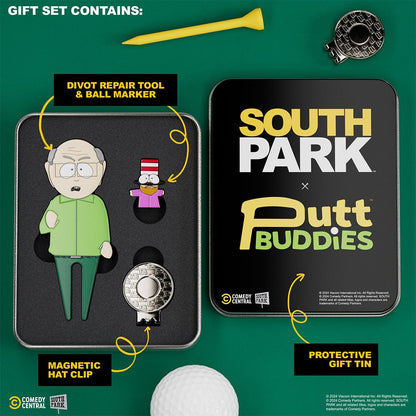Mr. Garrison Divot Tool with Mr. Hat Ball Marker