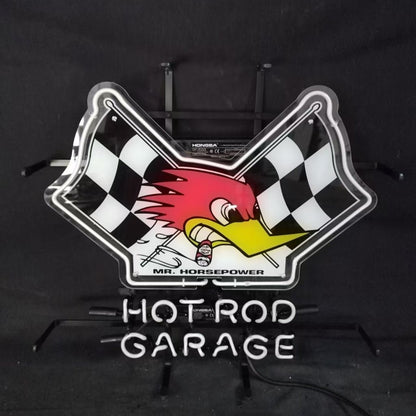 Mr Horsepower Hot Rod Garage Neon Sign - Club Rehab