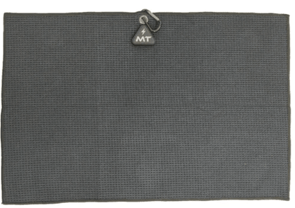 MT Magnet Golf Towel – 16"x24" Waffle Weave Power Towel - Solid Black - Club Rehab