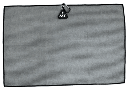 MT Magnet Golf Towel – 16"x24" Waffle Weave Power Towel - Solid Gray - Club Rehab