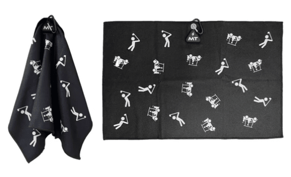 MT Magnet Golf Towel – 16"x24" Waffle Weave Power Towel - Scatter Stick Golfers - Club Rehab