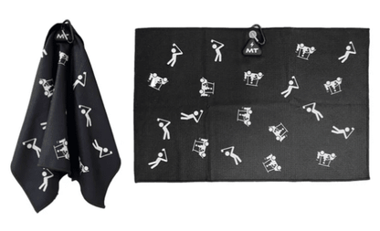 MT Magnet Golf Towel – 16"x24" Waffle Weave Power Towel - Scatter Stick Golfers - Club Rehab