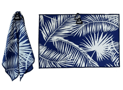 MT Magnet Golf Towel – 16"x24" Waffle Weave Power Towel - Palm Leaves - Club Rehab