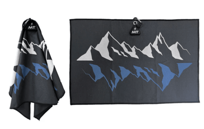MT Magnet Golf Towel – 16"x24" Waffle Weave Power Towel - Mountian Reflection - Club Rehab
