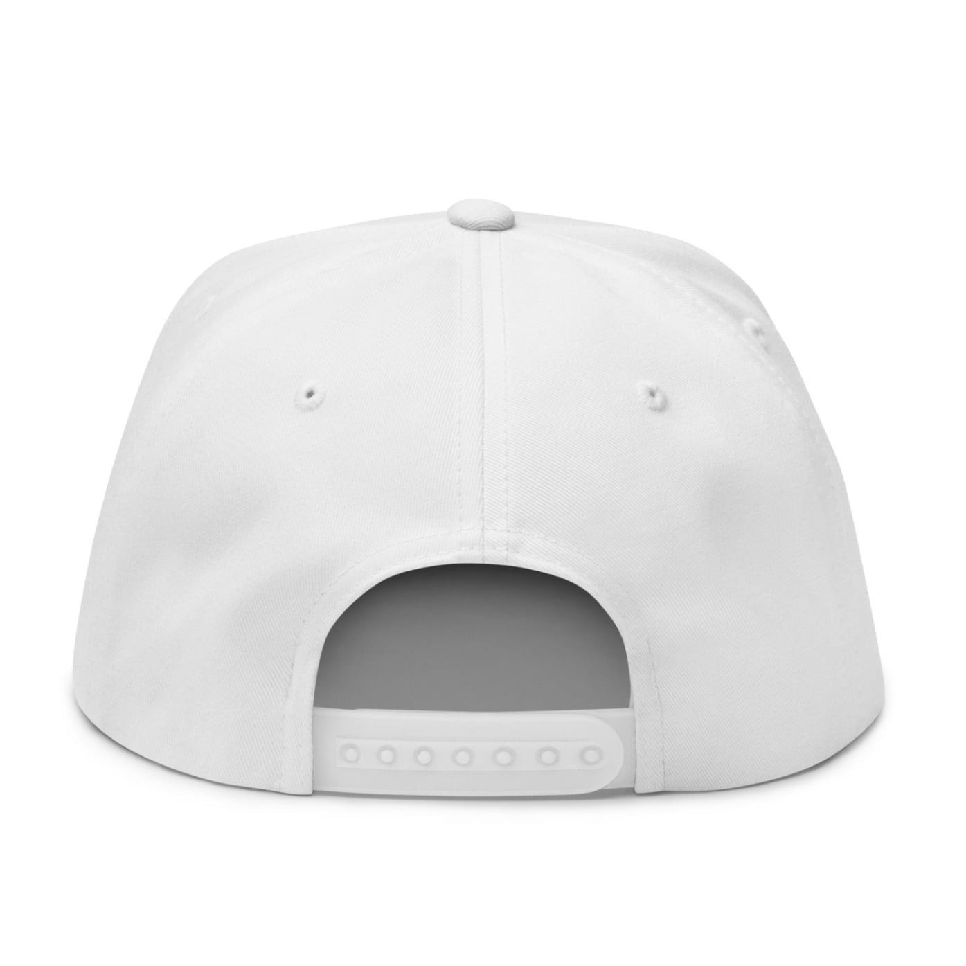 Mulligan Cigarette Red Flat Brim Bill 5 Panel Golf Snapback Hat - White - Club Rehab