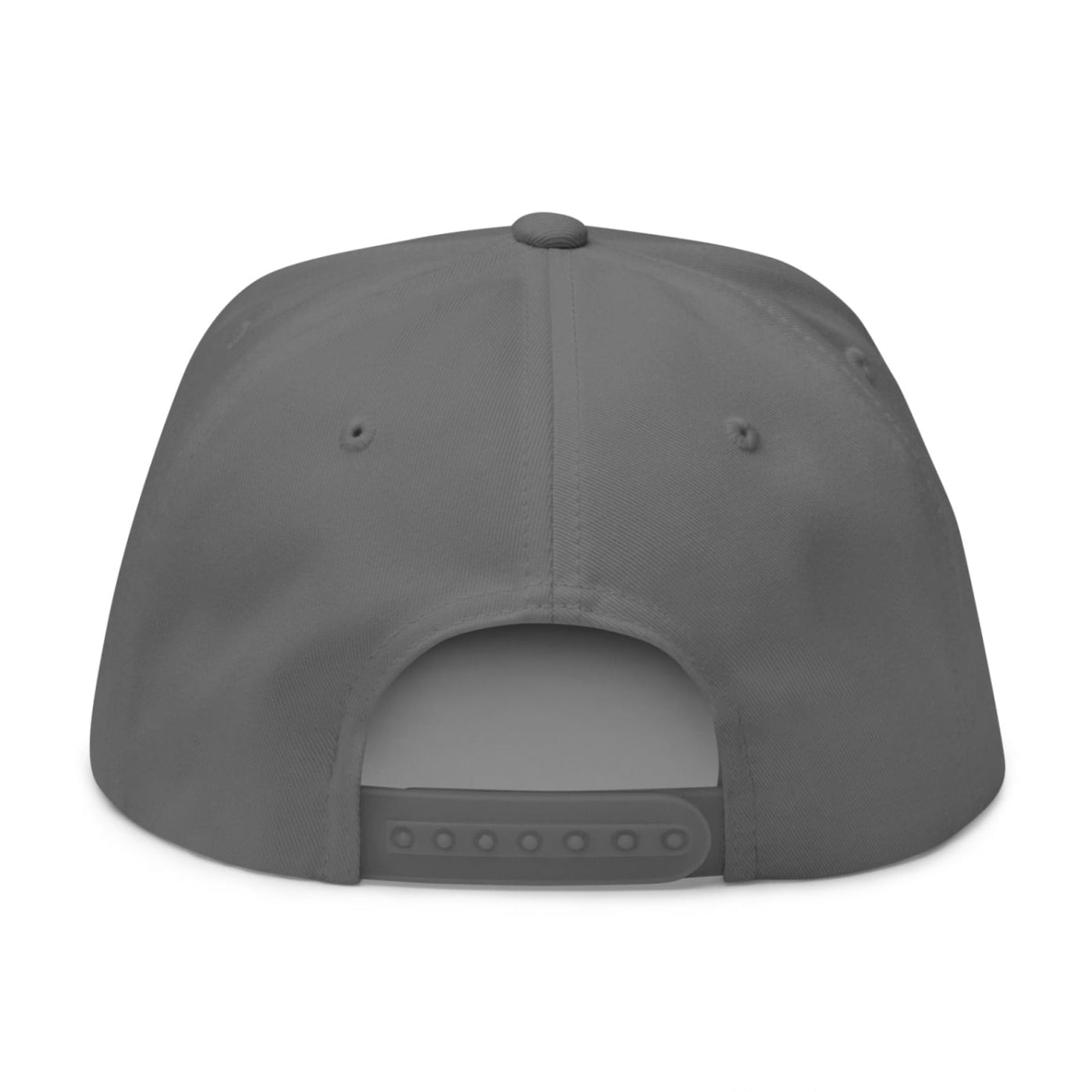 Mulligan Cigarette Red Flat Brim Bill 5 Panel Golf Snapback Hat - Grey - Club Rehab