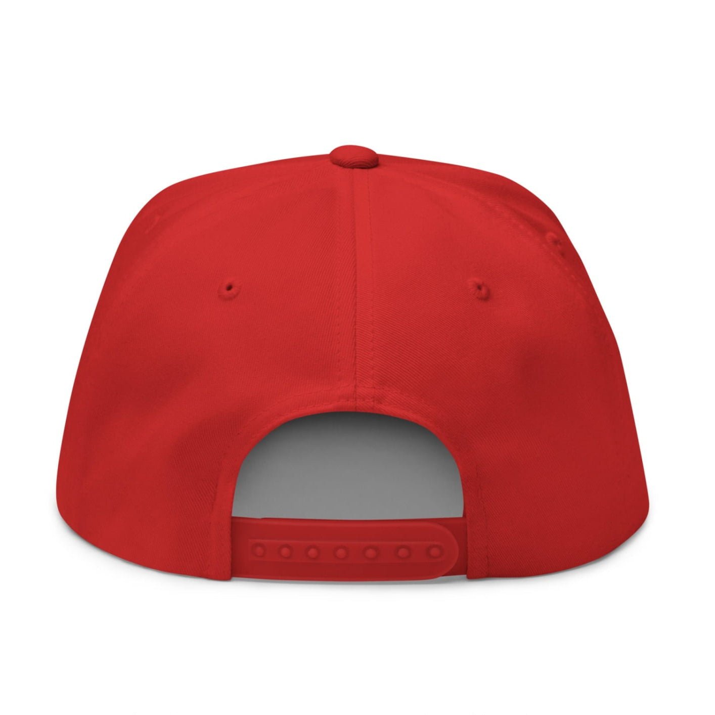 Mulligan Cigarette Red Flat Brim Bill 5 Panel Golf Snapback Hat - Red - Club Rehab