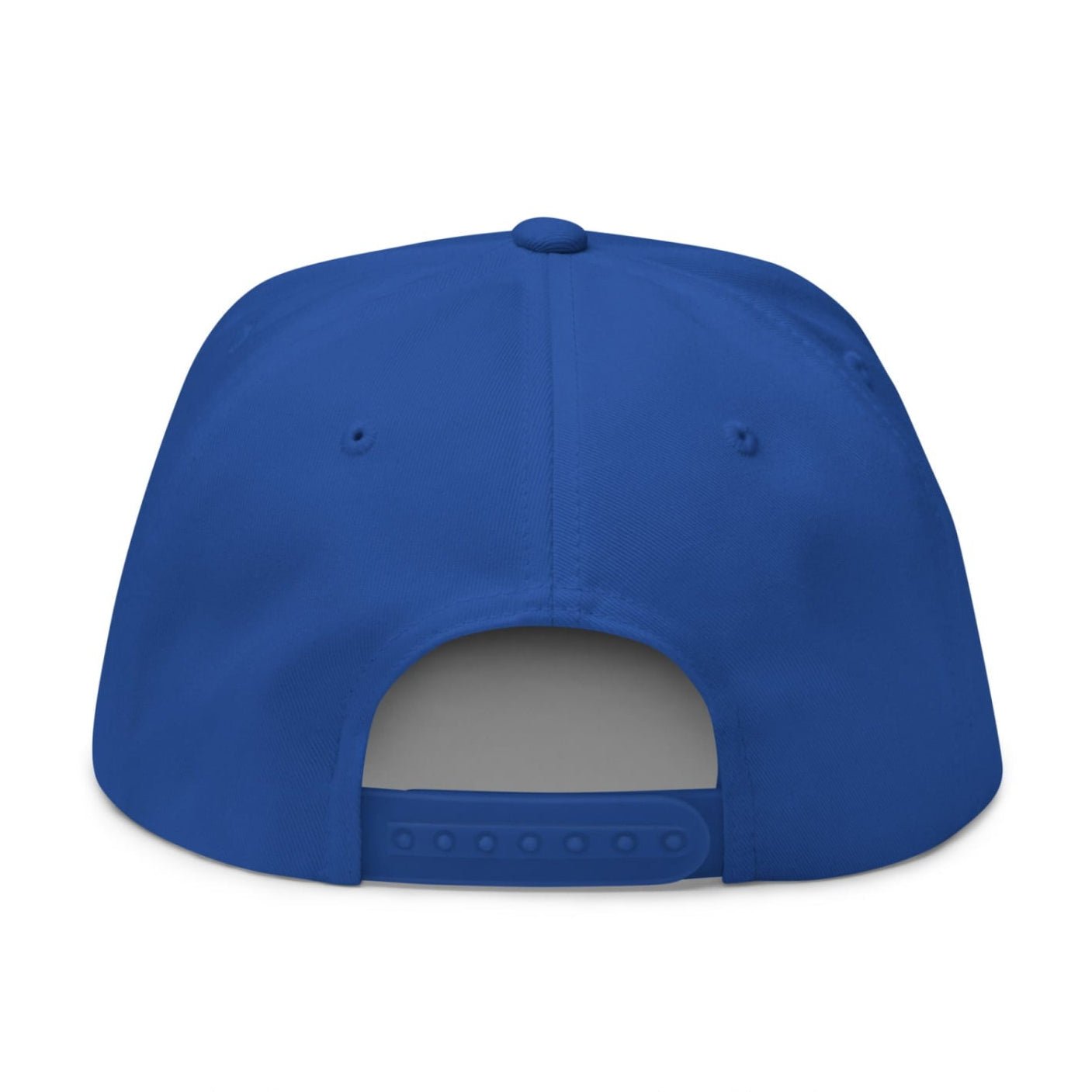 Mulligan Cigarette Red Flat Brim Bill 5 Panel Golf Snapback Hat - Royal Blue - Club Rehab