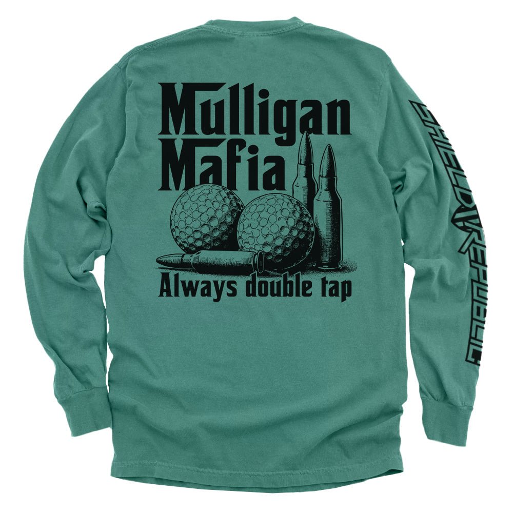 Mulligan Mafia - Comfort Colors Long Sleeve Light Green - Club Rehab