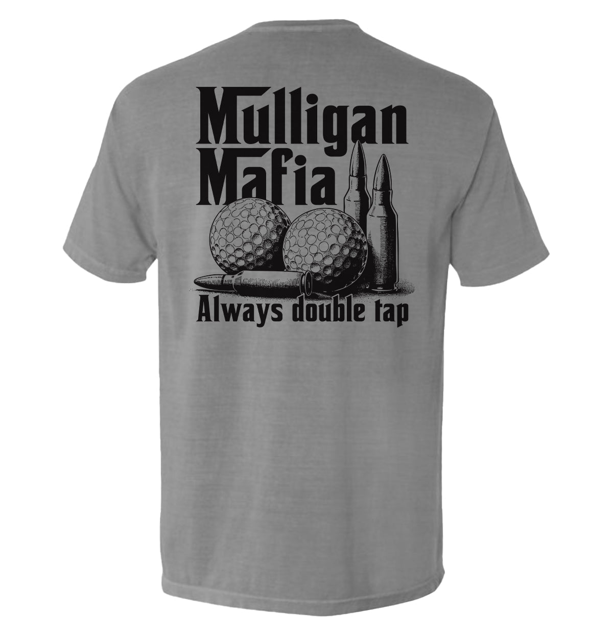 Mulligan Mafia - Comfort Colors Pocket Tee Grey - Club Rehab