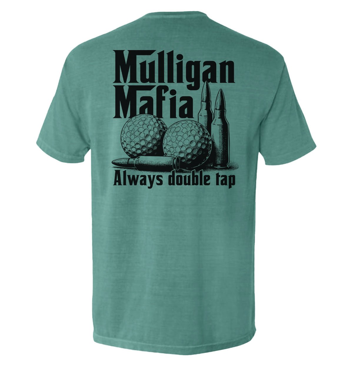 Mulligan Mafia - Comfort Colors Pocket Tee Light Green - Club Rehab