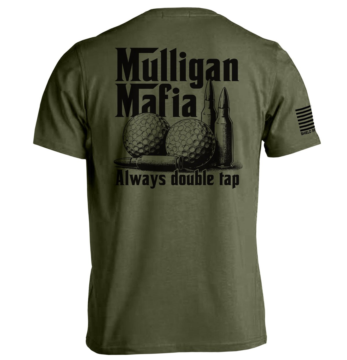 Mulligan Mafia - Tee Military Green - Club Rehab
