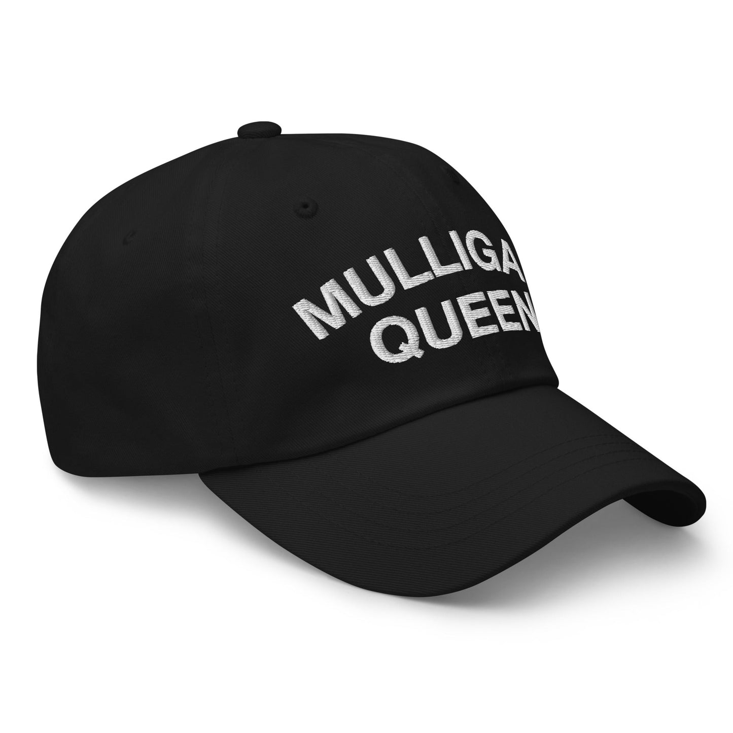 Mulligan Queen Embroidered Golf Hat - Black - Club Rehab
