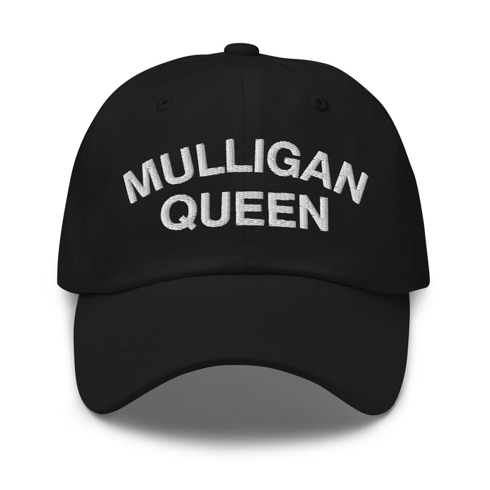 Mulligan Queen Embroidered Golf Hat - Black - Club Rehab