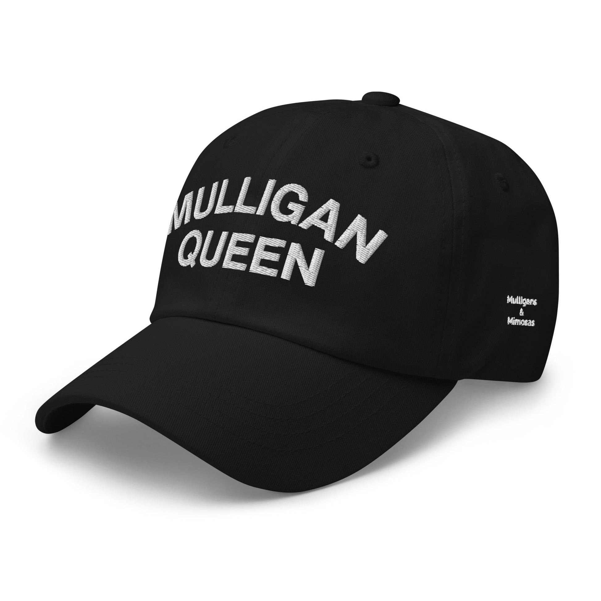 Mulligan Queen Embroidered Golf Hat - Black - Club Rehab