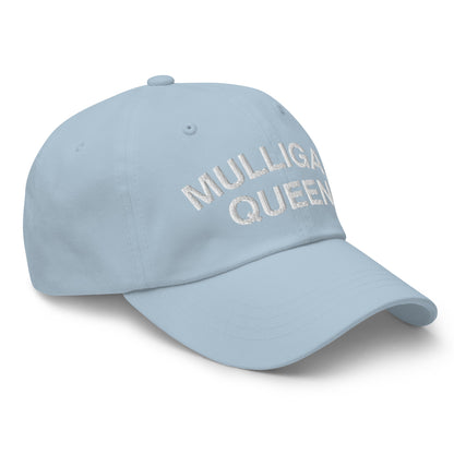 Mulligan Queen Embroidered Golf Hat - Light Blue - Club Rehab