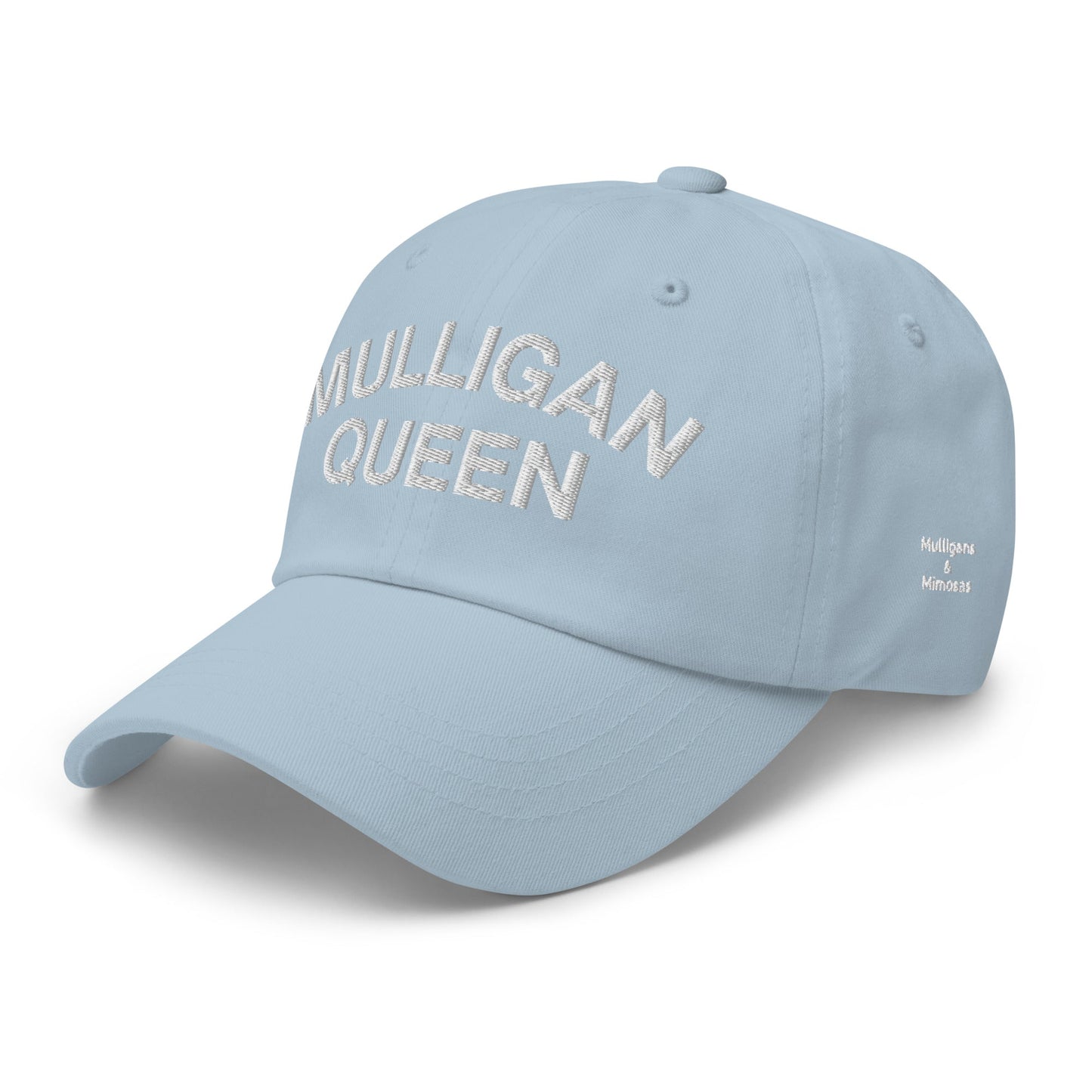 Mulligan Queen Embroidered Golf Hat - Light Blue - Club Rehab