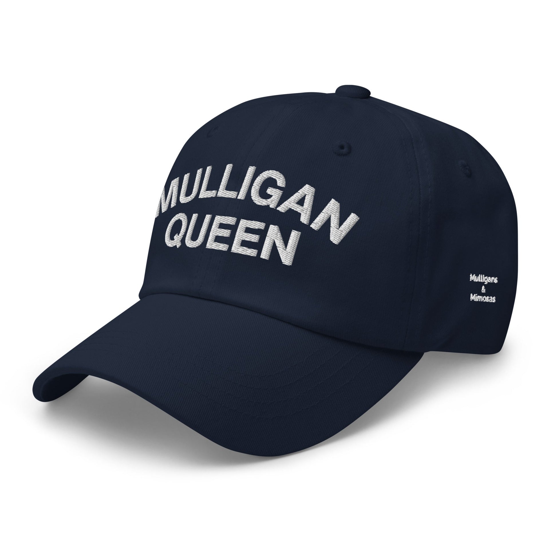 Mulligan Queen Embroidered Golf Hat - Navy - Club Rehab