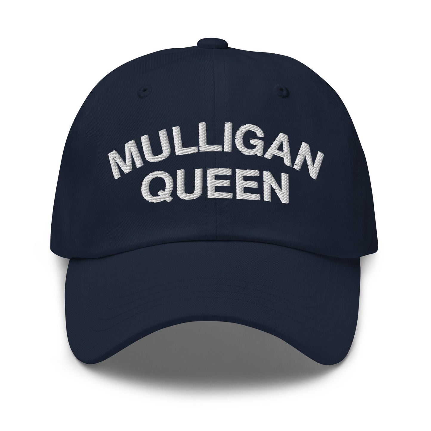 Mulligan Queen Embroidered Golf Hat - Navy - Club Rehab