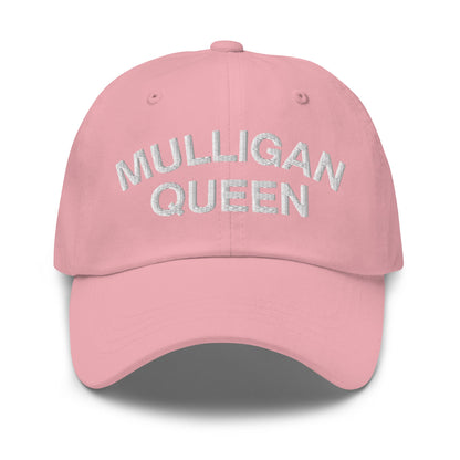 Mulligan Queen Embroidered Golf Hat - Pink - Club Rehab