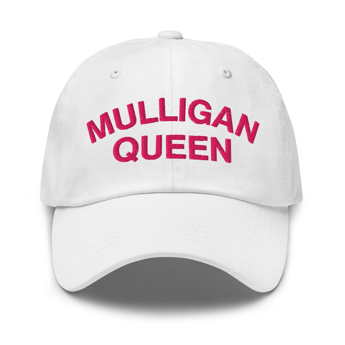 Mulligan Queen Embroidered Golf Hat - White - Club Rehab