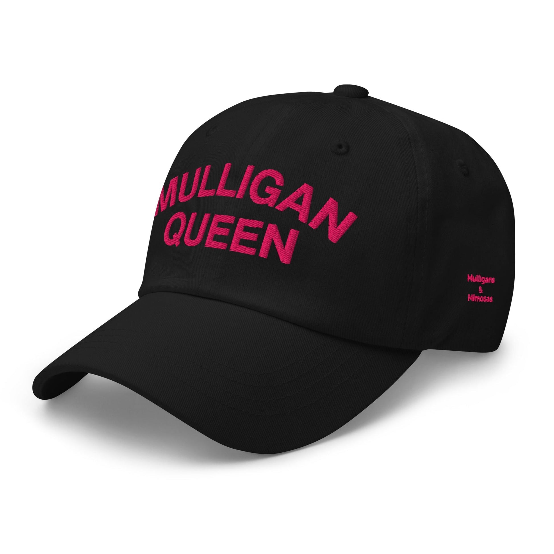 Mulligan Queen Embroidered Golf Hat - Black - Club Rehab
