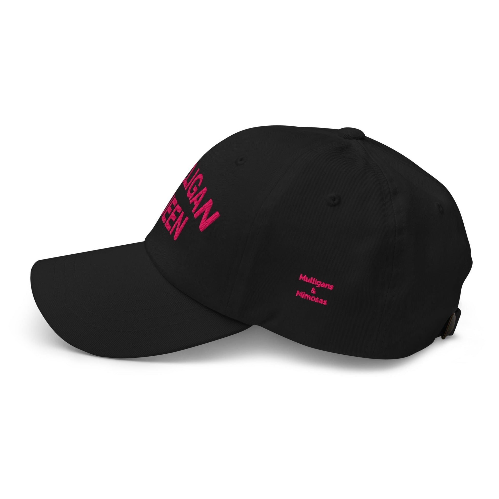 Mulligan Queen Embroidered Golf Hat - Black - Club Rehab