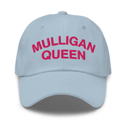 Mulligan Queen Embroidered Golf Hat - Light Blue - Club Rehab