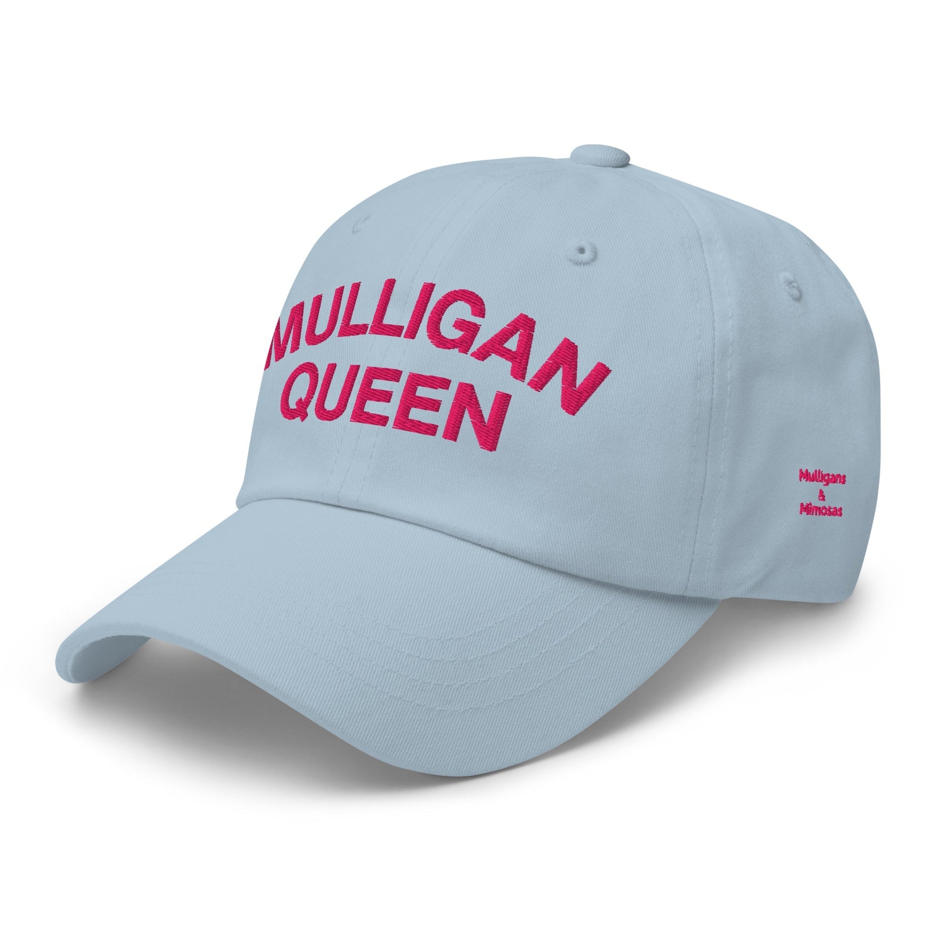 Mulligan Queen Embroidered Golf Hat - Light Blue - Club Rehab