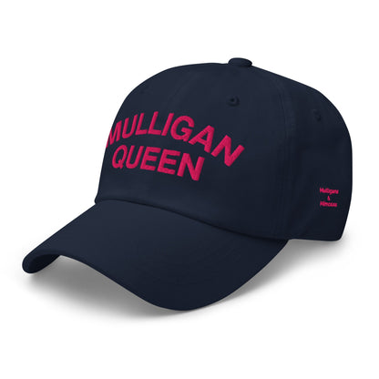 Mulligan Queen Embroidered Golf Hat - Navy - Club Rehab