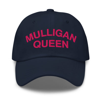 Mulligan Queen Embroidered Golf Hat - Navy - Club Rehab