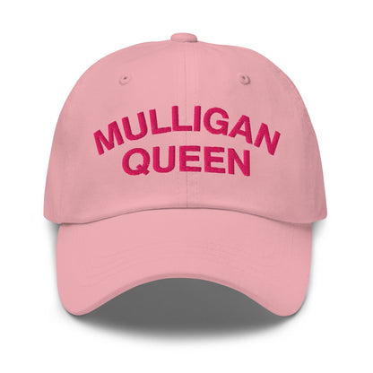 Mulligan Queen Embroidered Golf Hat - Pink - Club Rehab