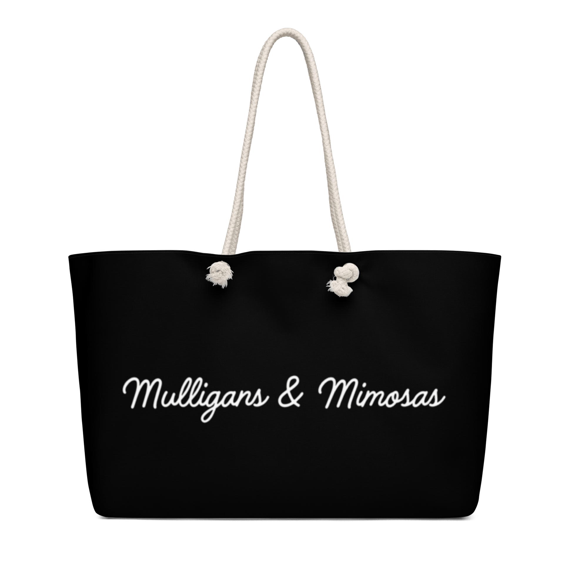 Mulligans & Mimosas Black Golf Tote Bag - Club Rehab