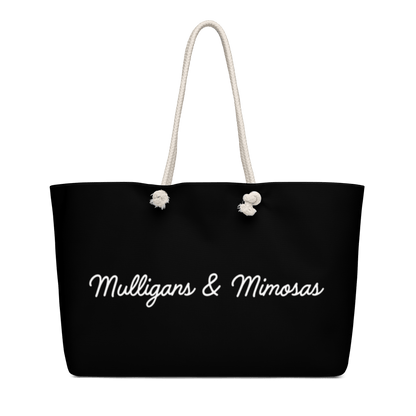 Mulligans & Mimosas Black Golf Tote Bag - Club Rehab