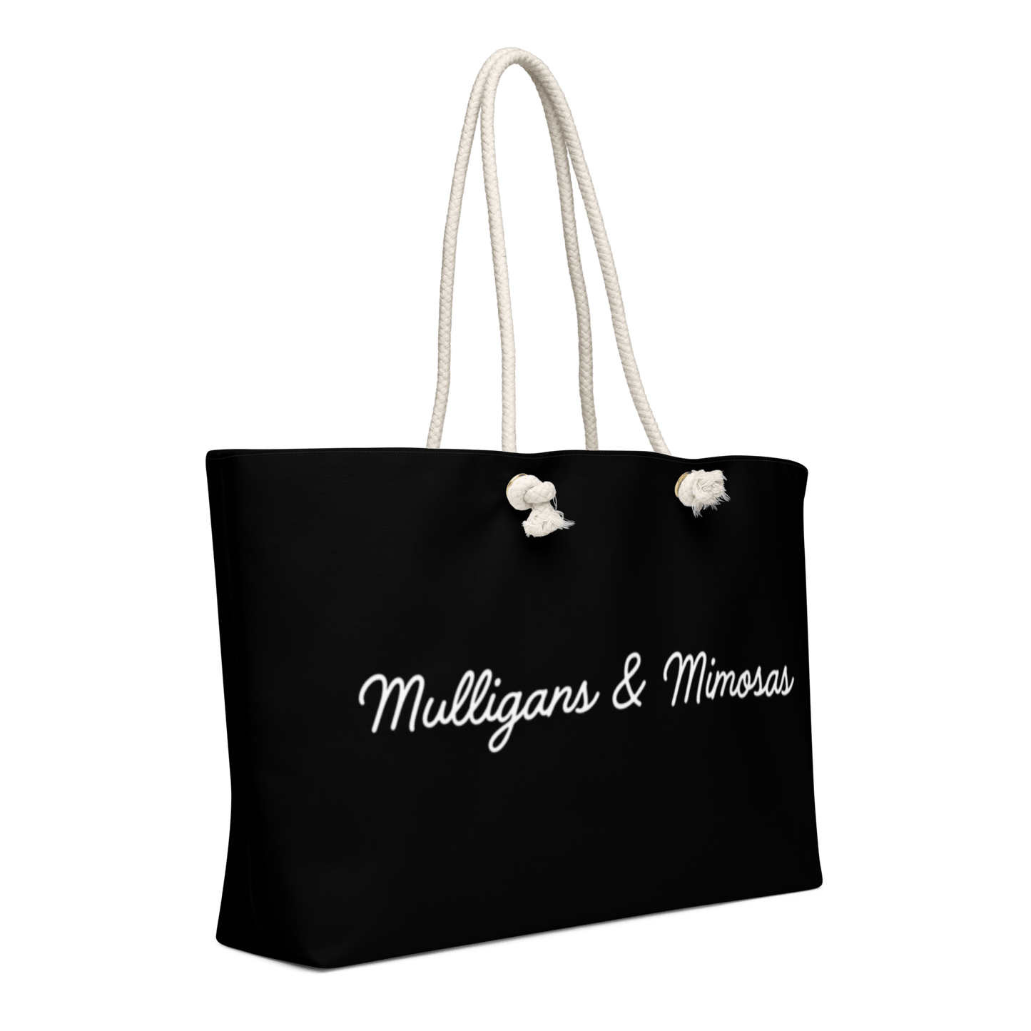 Mulligans & Mimosas Black Golf Tote Bag - Club Rehab