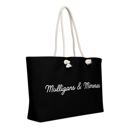 Mulligans & Mimosas Black Golf Tote Bag - Club Rehab