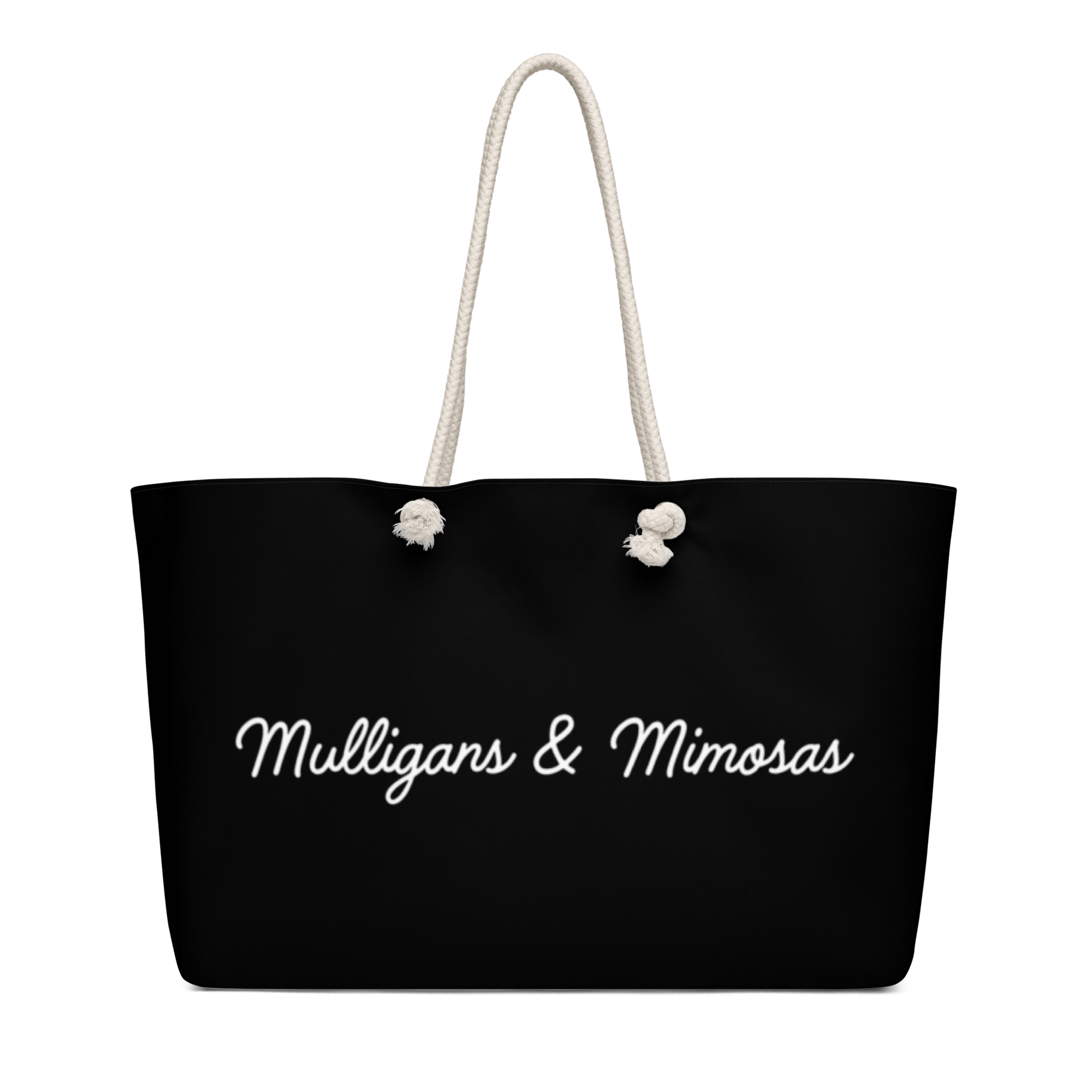 Mulligans & Mimosas Black Golf Tote Bag - Club Rehab