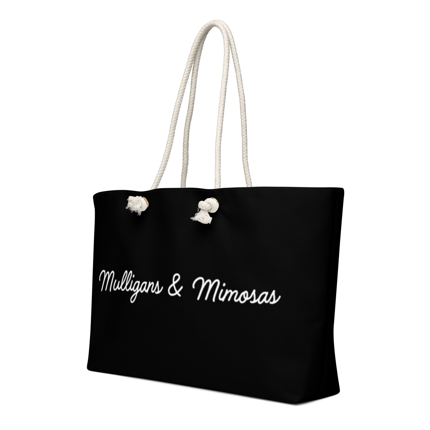 Mulligans & Mimosas Black Golf Tote Bag - Club Rehab