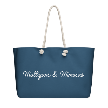 Mulligans & Mimosas Blue Golf Tote Bag - Club Rehab