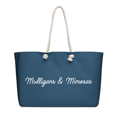 Mulligans & Mimosas Blue Golf Tote Bag - Club Rehab