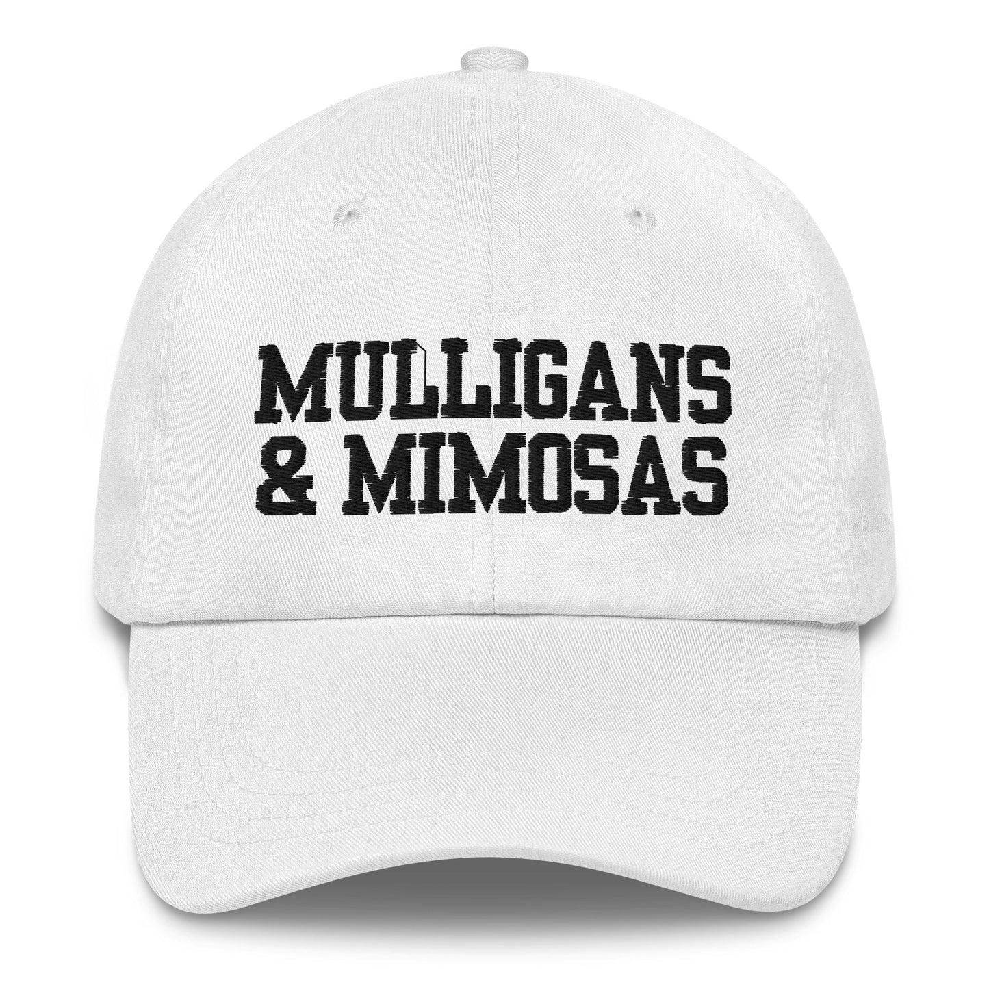 Mulligans & Mimosas Embroidered Golf Hat for Women - White - Club Rehab