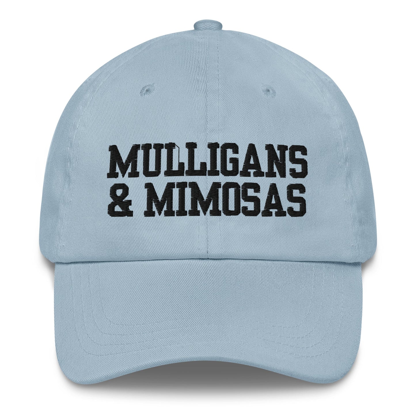 Mulligans & Mimosas Embroidered Golf Hat for Women - Light Blue - Club Rehab