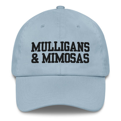 Mulligans & Mimosas Embroidered Golf Hat for Women - Light Blue - Club Rehab