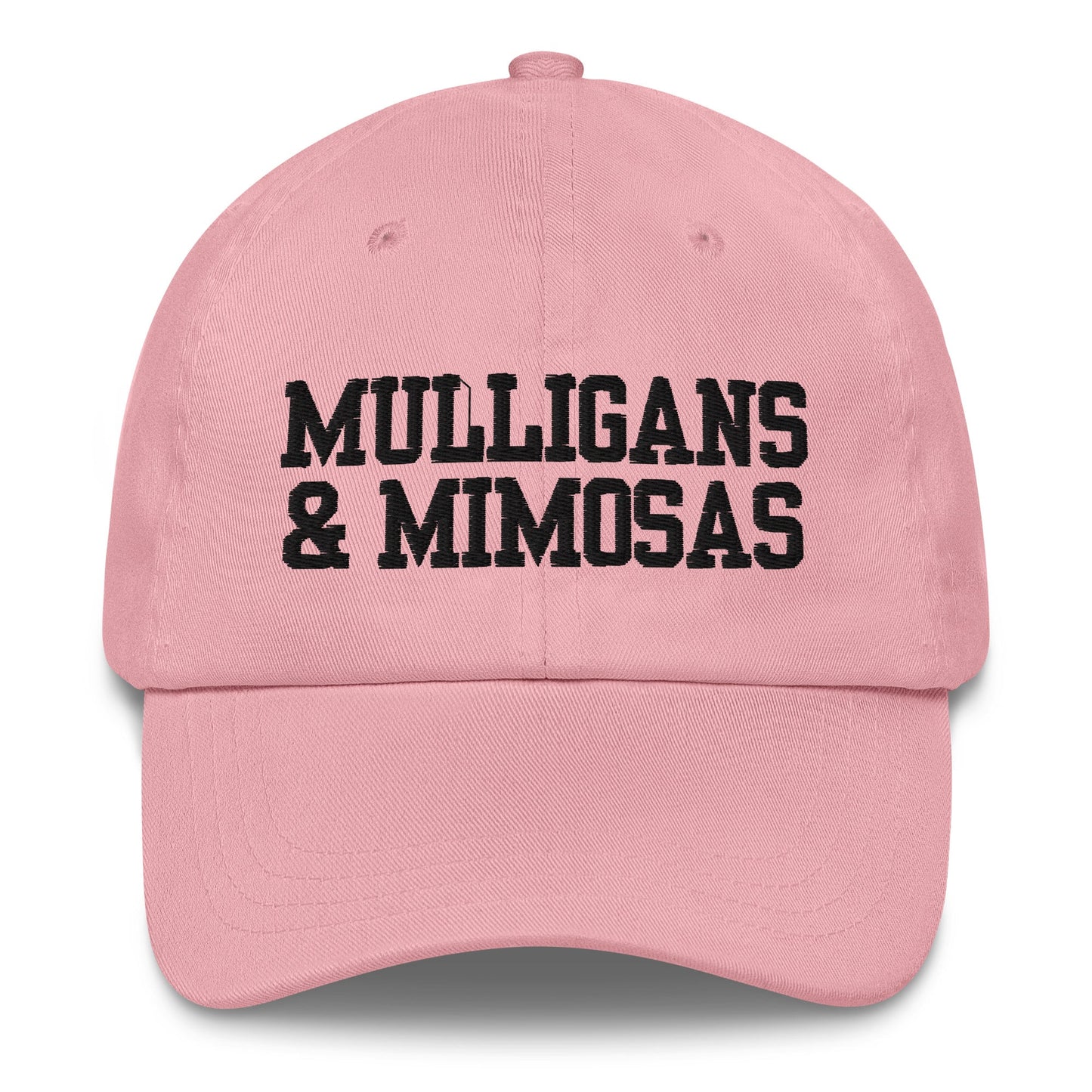 Mulligans & Mimosas Embroidered Golf Hat for Women - Pink - Club Rehab