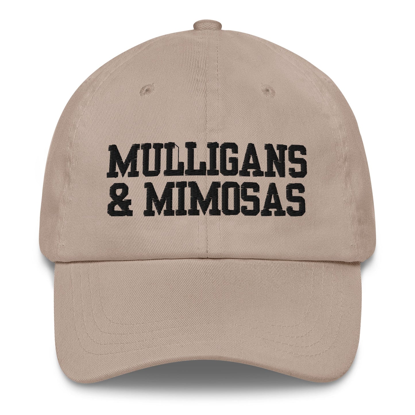Mulligans & Mimosas Embroidered Golf Hat for Women - Stone - Club Rehab
