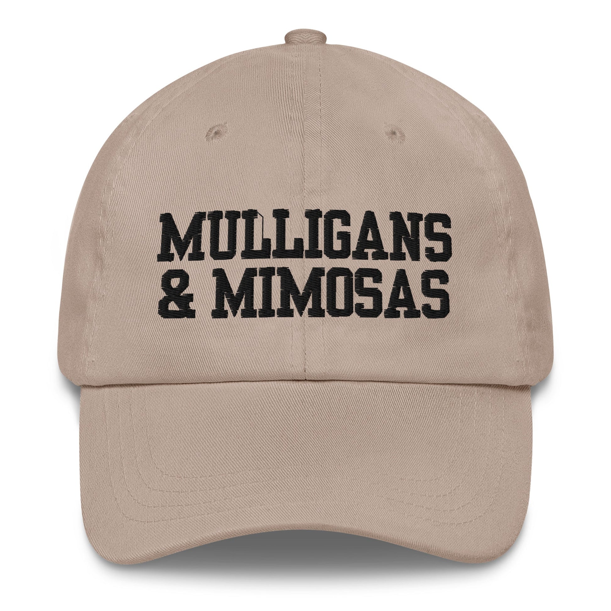 Mulligans & Mimosas Embroidered Golf Hat for Women - Stone - Club Rehab