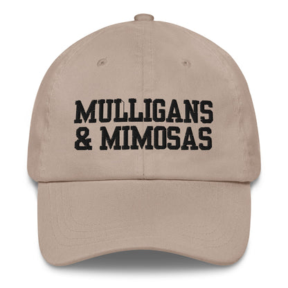 Mulligans & Mimosas Embroidered Golf Hat for Women - Stone - Club Rehab